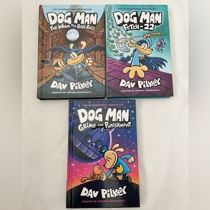 Dog Man children’s books lot of 3 hardcover by Dav Pilkey